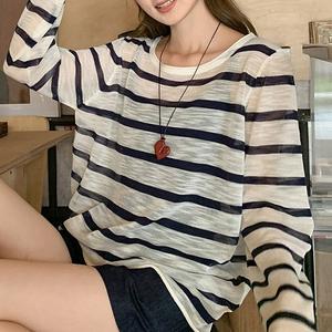 Áo Dài Tay Dáng Rộng Thường Ngày Mùa Hè, Dành Cho Nữ, Thiết Kế Cổ Tròn, Mặc Hàng Ngày Thoải Mái, Hoàn Hảo Cho Mùa Xuân Và Mùa Thu, 8929