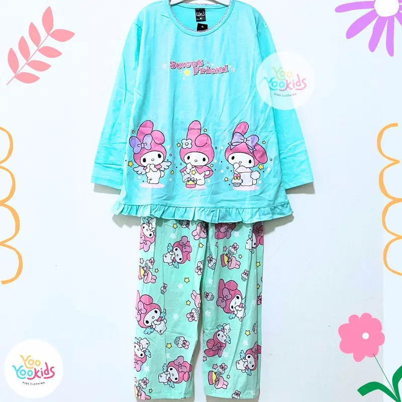 Setelan Baju Tidur Anak Perempuan Umur 8 - 12 Tahun Baju & Celana Panjang / Piyama Anak Perempuan / Piyama Anak Cewek / Piama Anak Perempuan / Baju Anak Perempuan / Setelan Anak Perempuan / Fashion Anak Perempuan / Pakaian Anak Perempuan Motif Lucu 7