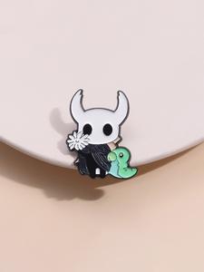 Insignia de Jotun de Hollow Knight, Diseño de Personaje de Videojuego Clásico, Accesorio Temático de Aventura, Decoración para Mochila, Regalo para Jugadores Independientes