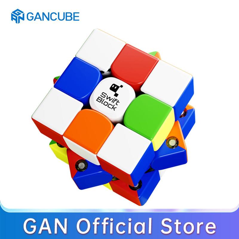 GAN Swift Block cube 3x3 cube 355mm rubik cube Đồ Chơi Khối Giáo Dục Cho Trẻ Em Thích Hợp Cho Người Mới Bắt Đầu Thực Hành Không Hình Dán GANCUBE GAN Toy