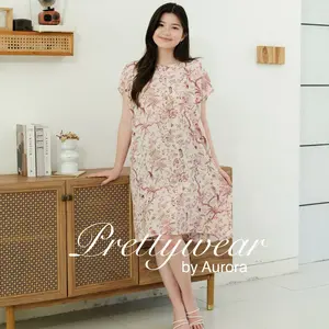 Luna Dress Daster Jumbo Nyaman Adem Lembut Bahan Rayon Premium Busui Bumil Resleting Mini Dress