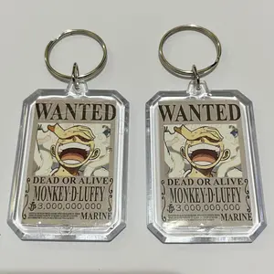HOLOGRAM GANCI AKRILIK ONE PIECE BOUNTY KEYCHAIN GANTUNGAN KUNCI ACRYLIC KPOP UNOFFICIAL USOPP JINBE