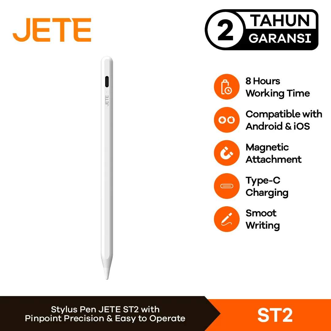 Stylus Pen JETE ST2 Universal Smart Pencil Touch Screen Magnetic Compatible For Tablet Android Samsung Huawei