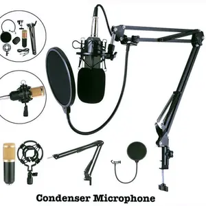 Mikrofon Condenser BM-800 alat Untuk Rekaman Studio, Musik, dan Karaoke Termurah Microphone mic podcast Komputer Laptop