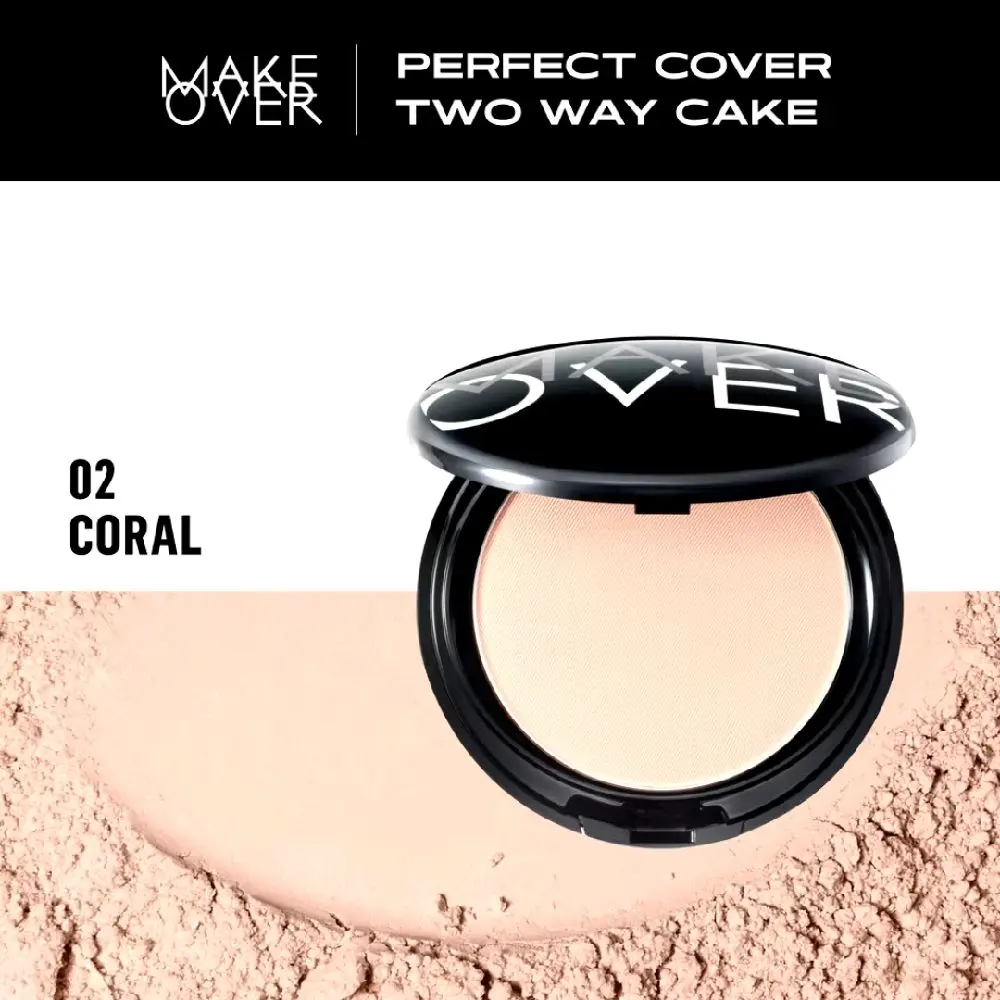 MAKE OVER Perfect Cover Two Way Cake - Shade Coral only