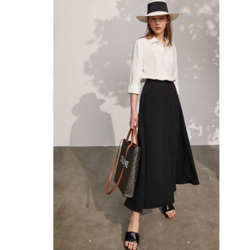 Product Introduction of Rok A Line Mayung Panjang Scuba Premium Wanita Dewasa Kerja Midi Nyaman Casual Cantik 6