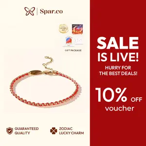 Spar.co [4.4 SALE] Gelang Tali Titanium Cantik Elegan benang rajut Pembawa Keberuntungan dan Rezeki Mutiara Gold & Silver Laser - Couple Bracelets Hadiah Ramadhan Dengan Ikatan Tali Merah Nagita vintage SP-AAD1231 (A)