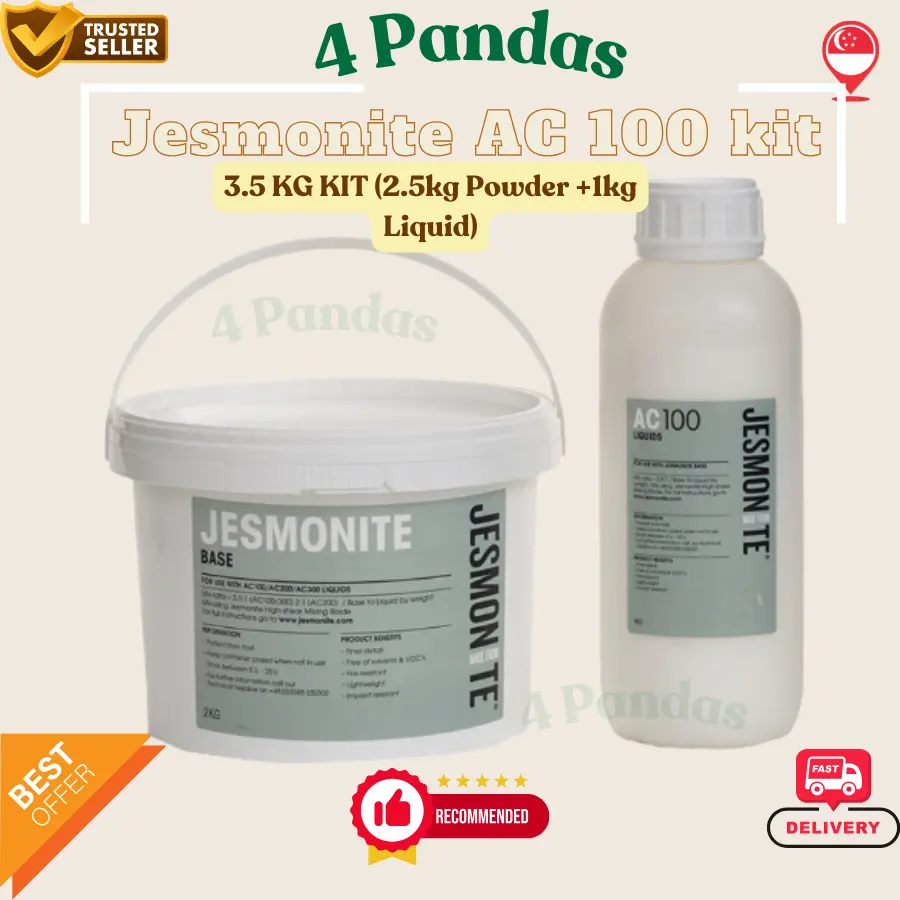 [Local Seller Ready Stock] JESMONITE AC100 Set for Crafters SG Stocked Powder & Liquid