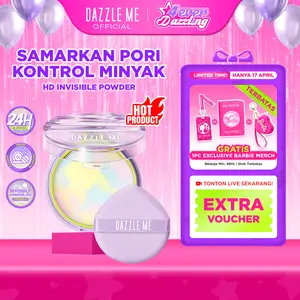 [BPOM] DAZZLE ME Better Than Filter HD Invisible Powder Loose Powder Oil Control Bedak Tabur Tahan Lama Bedak Padat Ringan Menahan Minyak Seharian