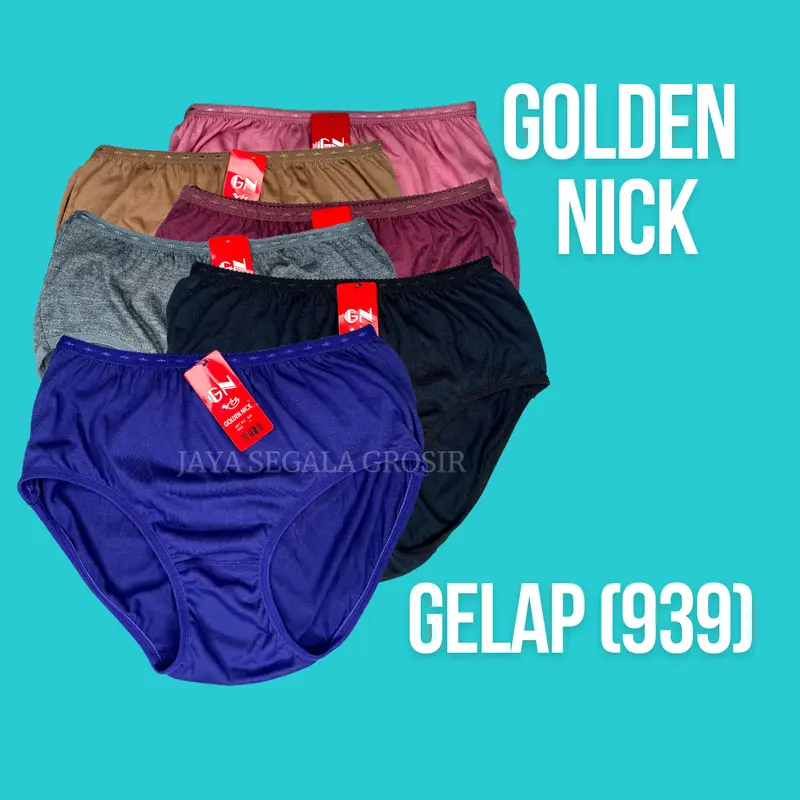 CD Wanita Golden Nick GN Terang/Gelap/Pastel/Motif - Lembut dan Nyaman - Semi, Katun Cewek 2