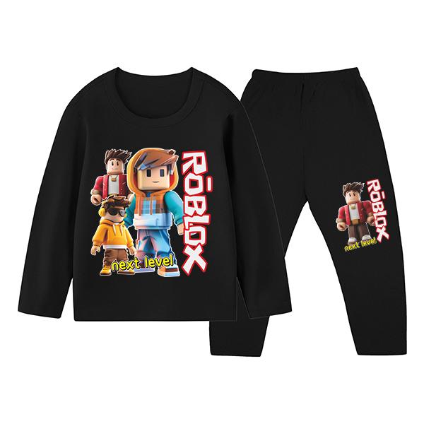 Setelan  Piyama    Baju Tidur Gambar Roblox Anak Laki-laki Kaos & Celana Panjang Ukuran XS-XXL ID-1942 Nyaman Tidak Luntur