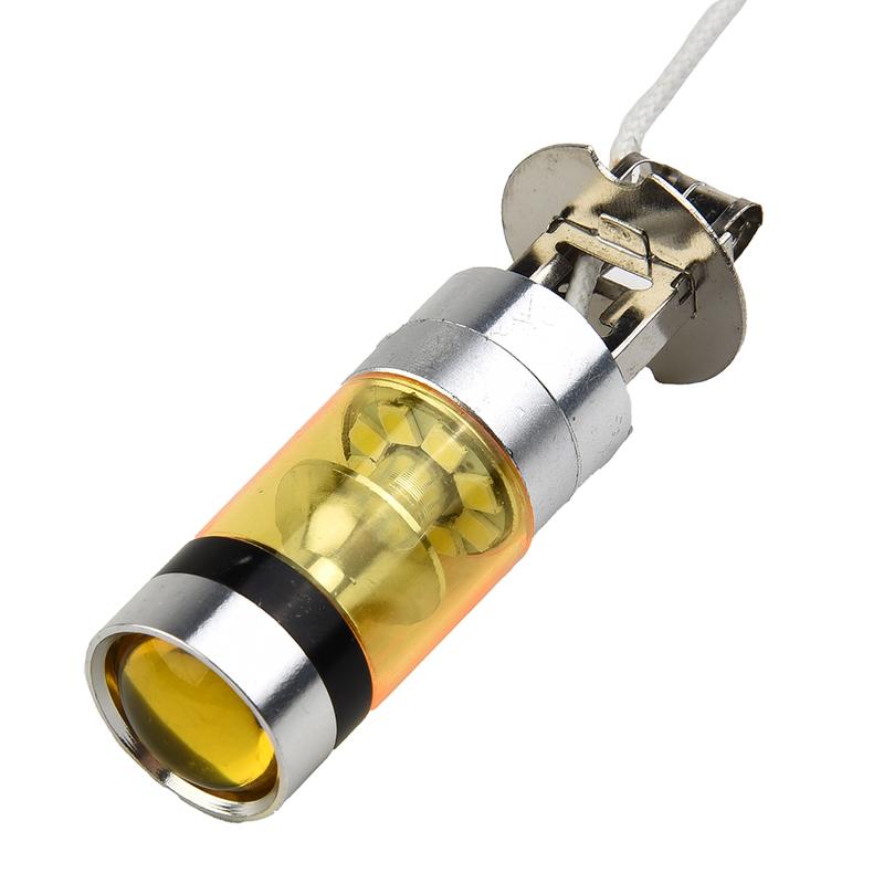 Đèn LED, Hợp kim nhôm, 4300K, Thay thế H3, 2828SMD, Siêu sáng, 12-24V đỏ có Phụ Tùng 6