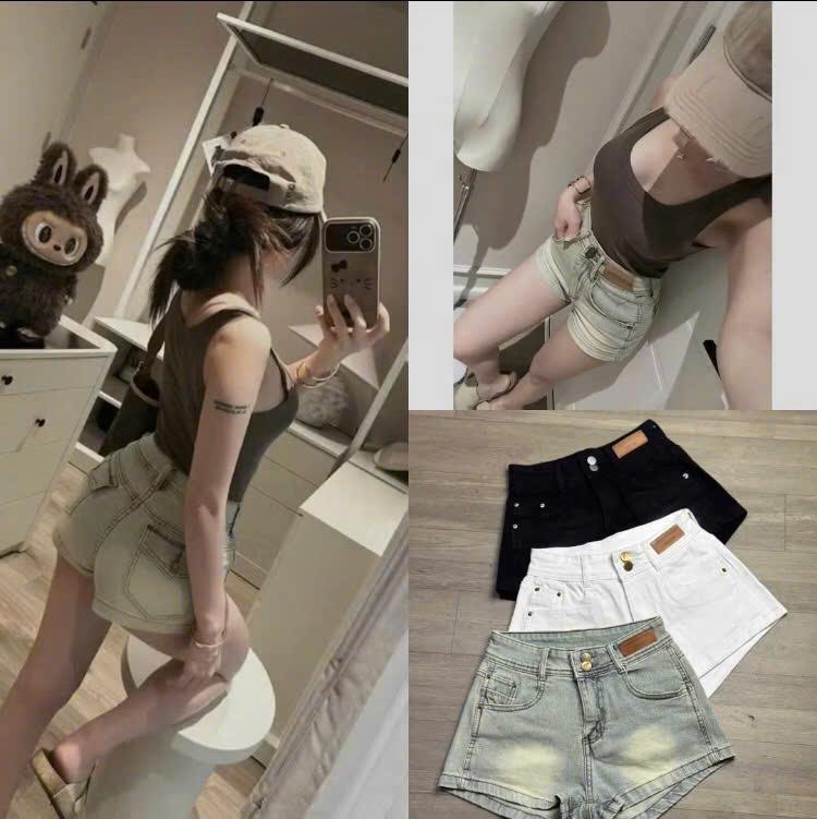Quần short jeans nữ, tôn dáng chân thon, phong cách trẻ trung chất jeans co giãn thoải mái hot trend 2025