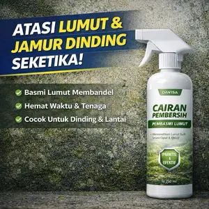 Cairan Pembersih Lumut dan Jamur Dinding Praktis Ampuh Pembasmi Lumut Tembok Lantai Atap dan Area Outdoor