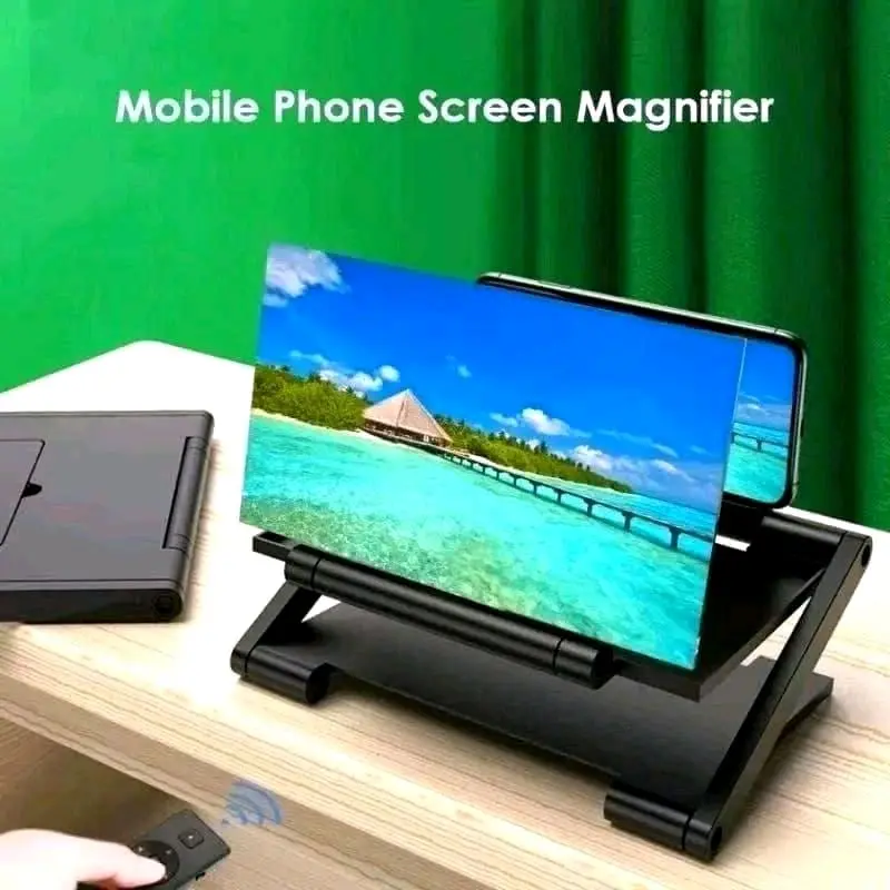 Kaca Pembesar Layar F3/F6/F12 Model Slim Standing hp mobile phone Screen Magnifeir Holder Handphone