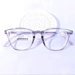 Kacamata Minus Cewek Cowok Frame Abu Lensa -0.50 sd -4.00 TE303D-MN Kacamata Minus Cewek Cowok