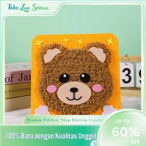 Mainan Edukasi Anak DIY Merajut Montessori | Felt Wool Plastik | 21×21cm