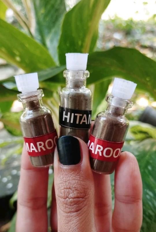 Murah !!! 2 Pcs Kutek Henna 3 ml/Pacar Muslim Kuku/Pacar Arab Tahan Lama Warna Hitam Maroon Merah