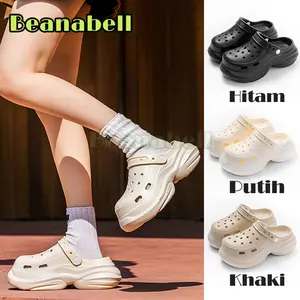 Beanabell 2026 CLOG Tinggi 7cm Wanita Sepatu Wedges Sol Tebal Sandal Baim Wedges Baim Wanita Anti-selip