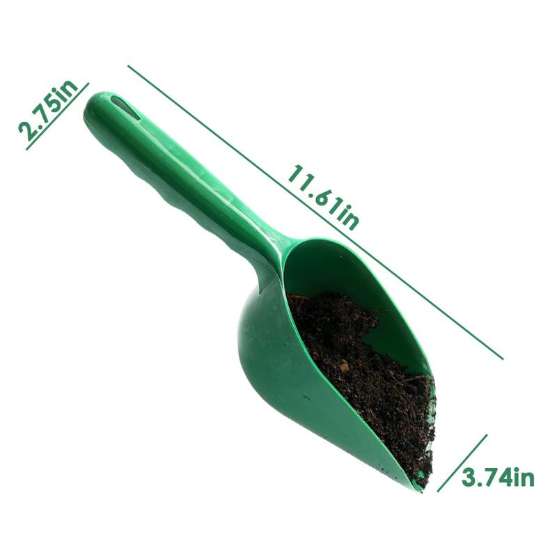 1x Green Plastic Garden Shovel Lightweight Garden Scoop Soil Shovel Gardening Tool Great for Soil, Compost, Planting Digging, Moving Tool, Dry Food and Cat Litter Scoop DESCRIPTION: 1x Garden scoop is Great for Soil, Compost, Planting Digging, Moving 2