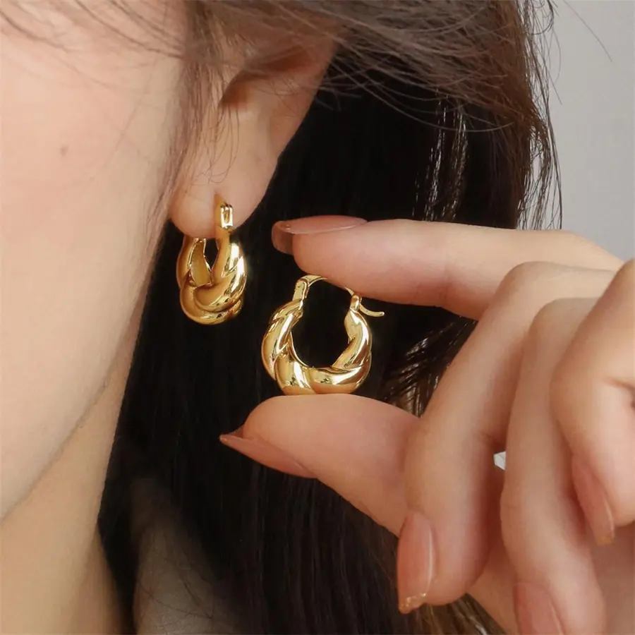 Mahua - Bông Tai Thiết Kế Thời Trang, Cá Tính Nữ, Phong Cách Instagram, Hình Học Sáng Tạo, Người Nổi Tiếng Trên Internet