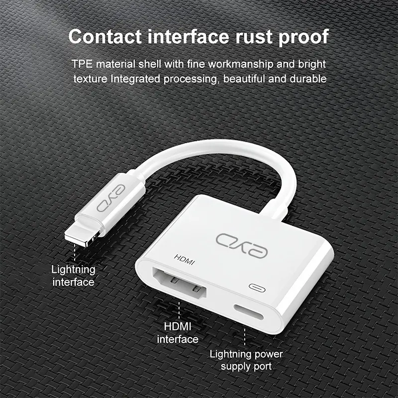 AITO HD02S Lightning To HDMI Adapter Kable For IPhone iPad 4K HD Digital TV Monitor For IOS18 Version 2
