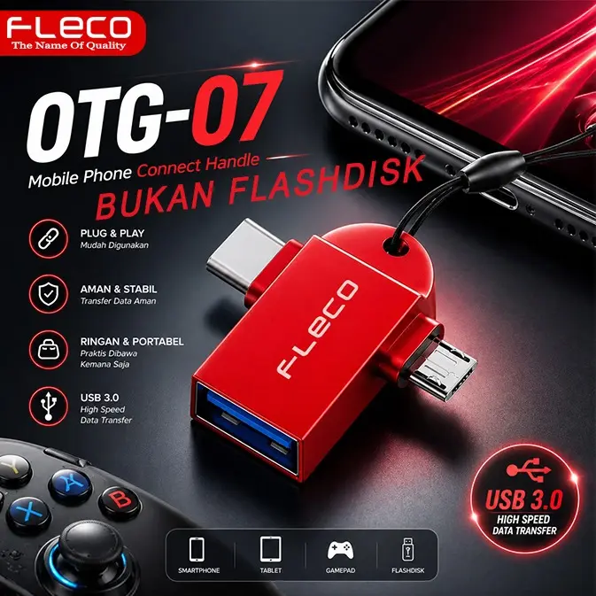 Adapter OTG-07 Adapter 2 in 1 Converter USB 3.0 Adapter Computer Type C Micro