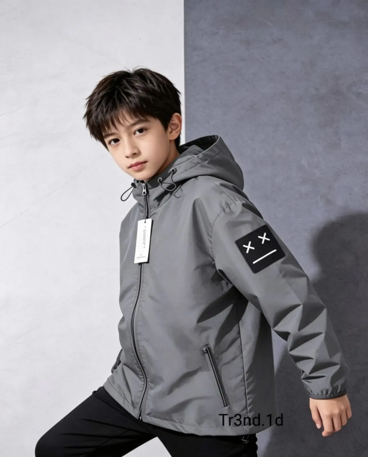 Trend.1d | jaket Tr3nd.1d anak waterproof usia 4/13 tahun unisex