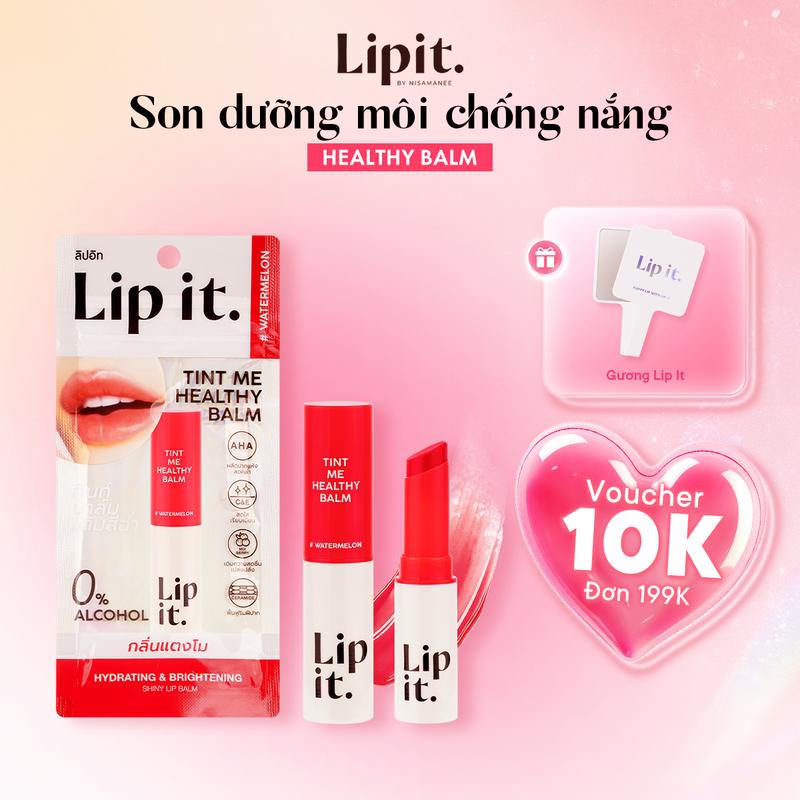 Son Dưỡng Môi Có Màu Dưỡng Ẩm, Hỗ Trợ Làm Mềm Môi Lip It Tint Me Healthy Balm 3g