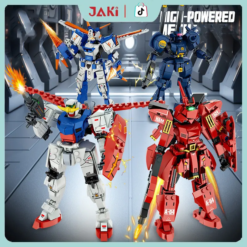 JAKI Mainan Blok Bata JAKI DIY Robot Balok untuk Anak Laki-laki - Puzzle Susun 3D Bricks Nano Asli Hadiah 0