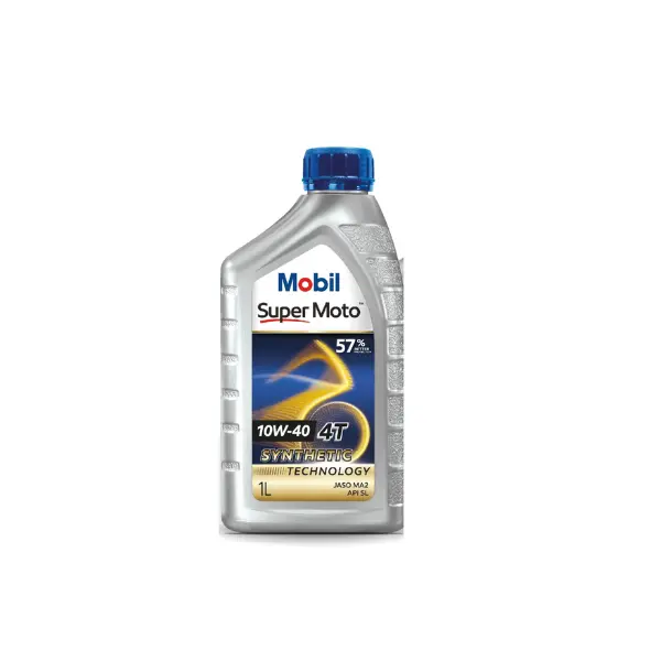 MOBIL SUPER MOTO SYNTHETIC TECH ENGINE OIL 10W-40 (1 Liter) FOUR STROKE