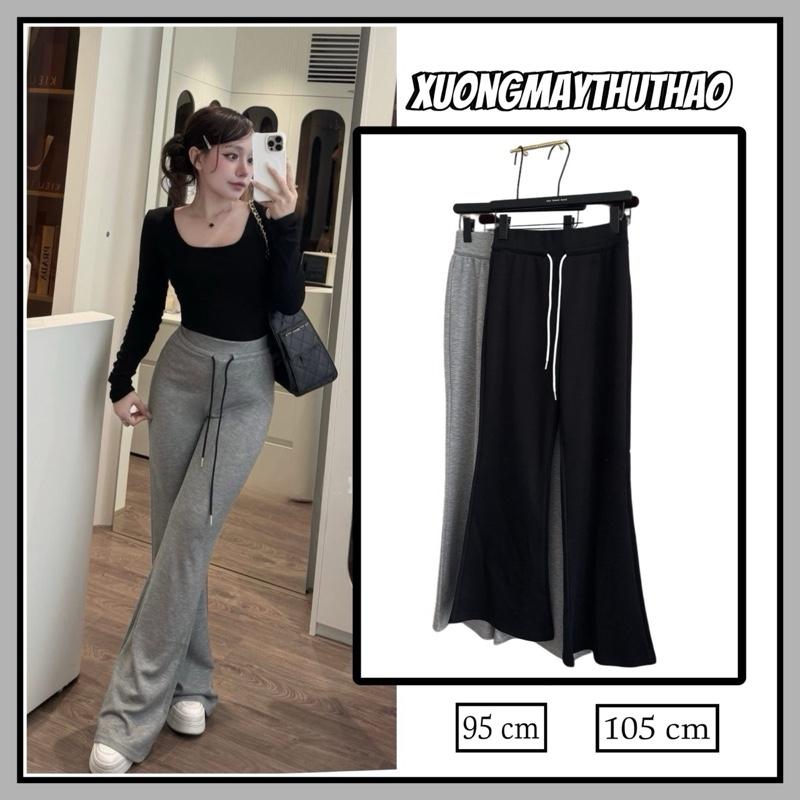 Q8 NEW ARRIVAL 2025 Quần Loe Basic Quốc Dân Bản Lưng Cao Hách Chân Dáng Hàn 98-105 cm