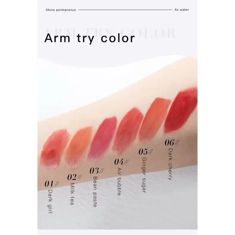 ￼Pinky Focus Clear Mirror Lip Glaze Water Run Lip Oil Lipstick Bibir Basah Gaya Korea Waterproof Dark Girl Gloss Cherry Ginger Watery Berry Kosmetik 3