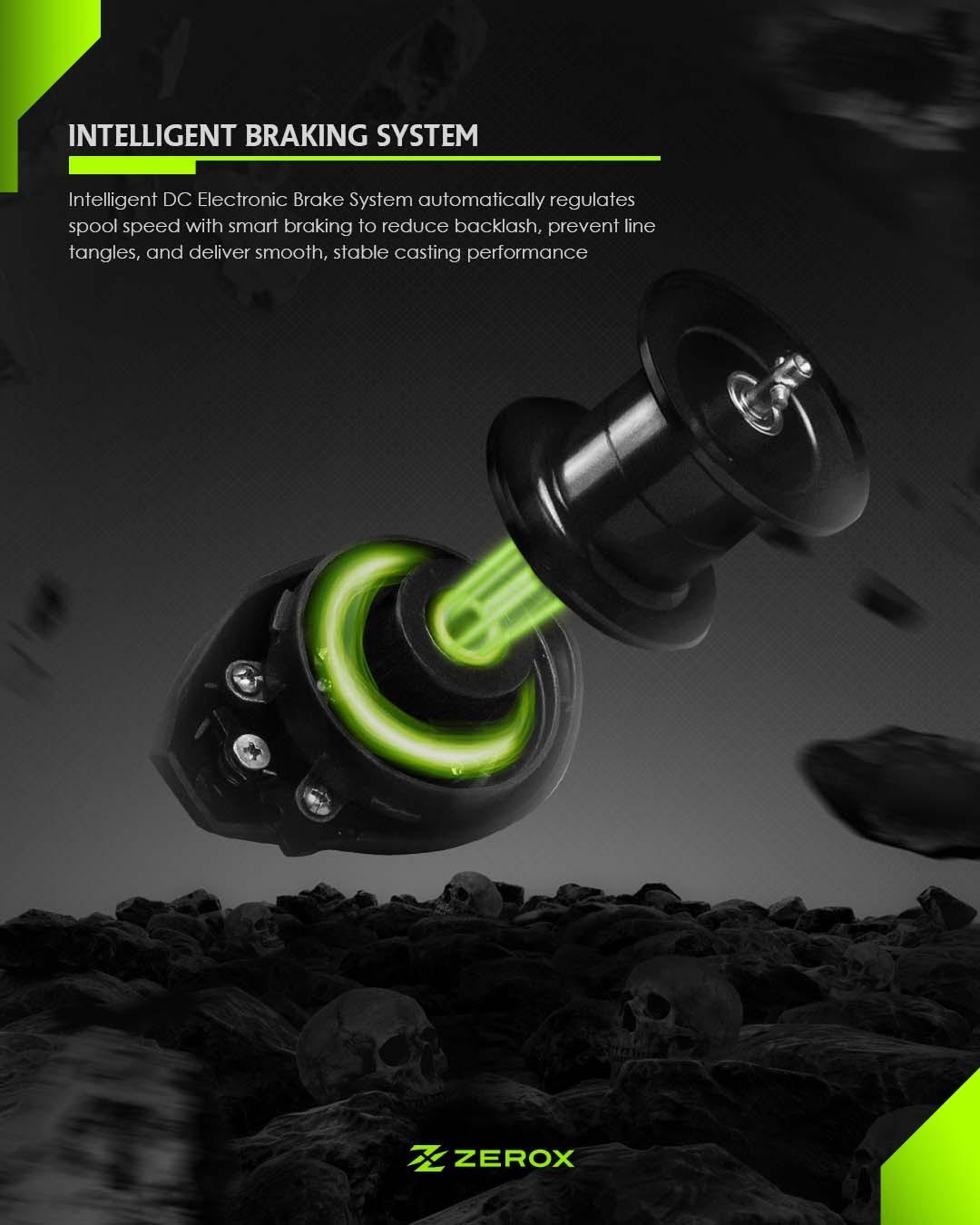 Reel BaitCasting Digital Control Zerox Skelos 151HG