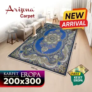 [Arizona Carpet] 200x300cm Karpet Eropa Sultan Motif Turki Mewah Minimalis untuk Ruang Keluarga Anti Licin