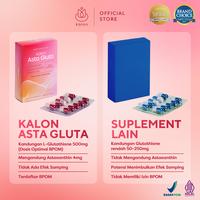 Gambar [EXCLUSIVE NAD] Kalon Asta Gluta | L-Glutathione 500mg + Astaxanthin 4mg + ALA 50mg | Suplemen Kulit Cerah Glowing & Antioksidan BPOM | Suplement Whitening Capsule | Whitening Booster Suplemen Kecantikan - 1 BOX (HEMAT) dari KalonOfficial.id Kab. Tangerang 5 Tokopedia