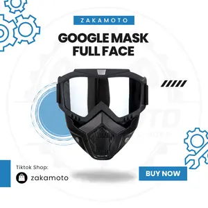 Google Mask Helm – Kacamata & Masker Motor Gaya Retro yang Fungsional & Stylish