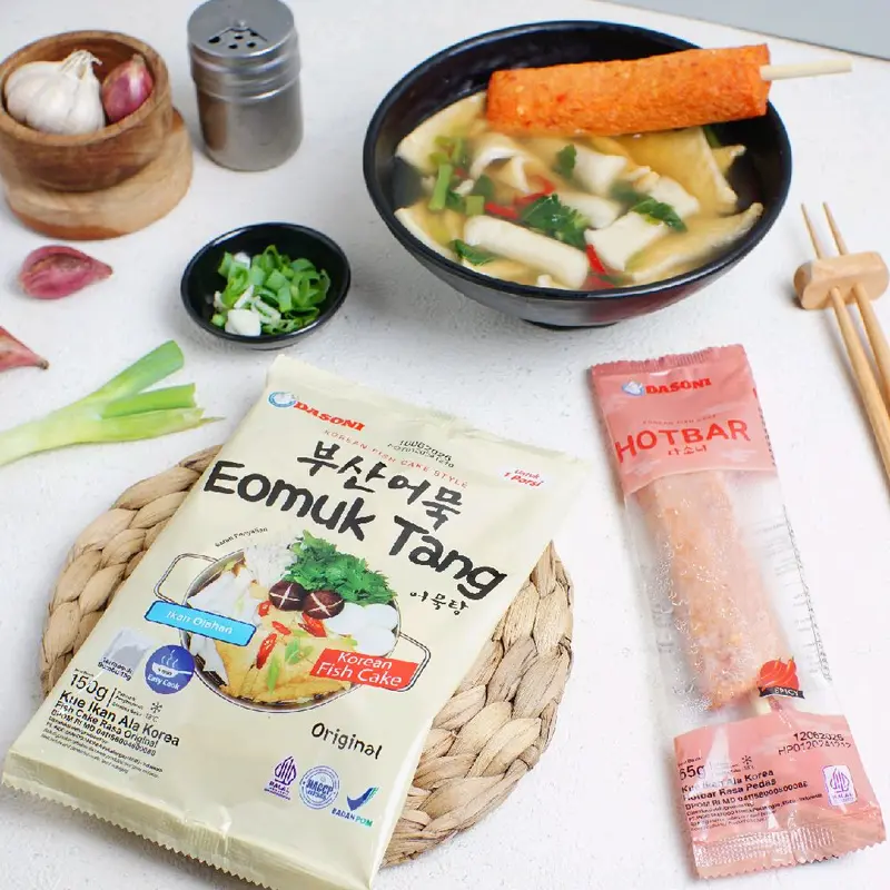 (Halal, Enak) DASONI - BUNDLE Odeng dengan Bumbu + Hotbar (Pedas) - Makanan Frozen Food 0