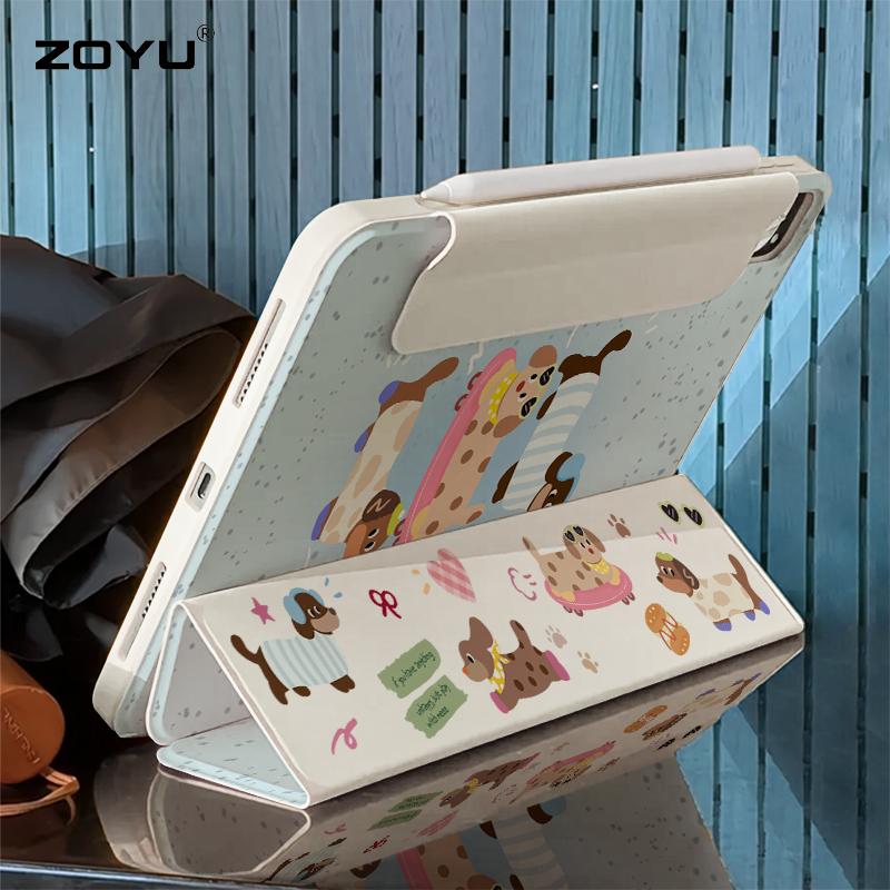  ZOYU Ốp lưng cho iPad 2025 Air M2 thế hệ thứ 6 11 13 inch Pro m4 thế hệ 11 13 inch thế hệ thứ 10 Air 4 5 thế hệ 10,9 inch thế hệ thứ 7 8 9 10,2 inch Pro 11 12,9 inch Mini6 7 thế hệ 8,3 inch từ tính Ốp lưng máy tính bảng có thể tháo rời Case Titan 