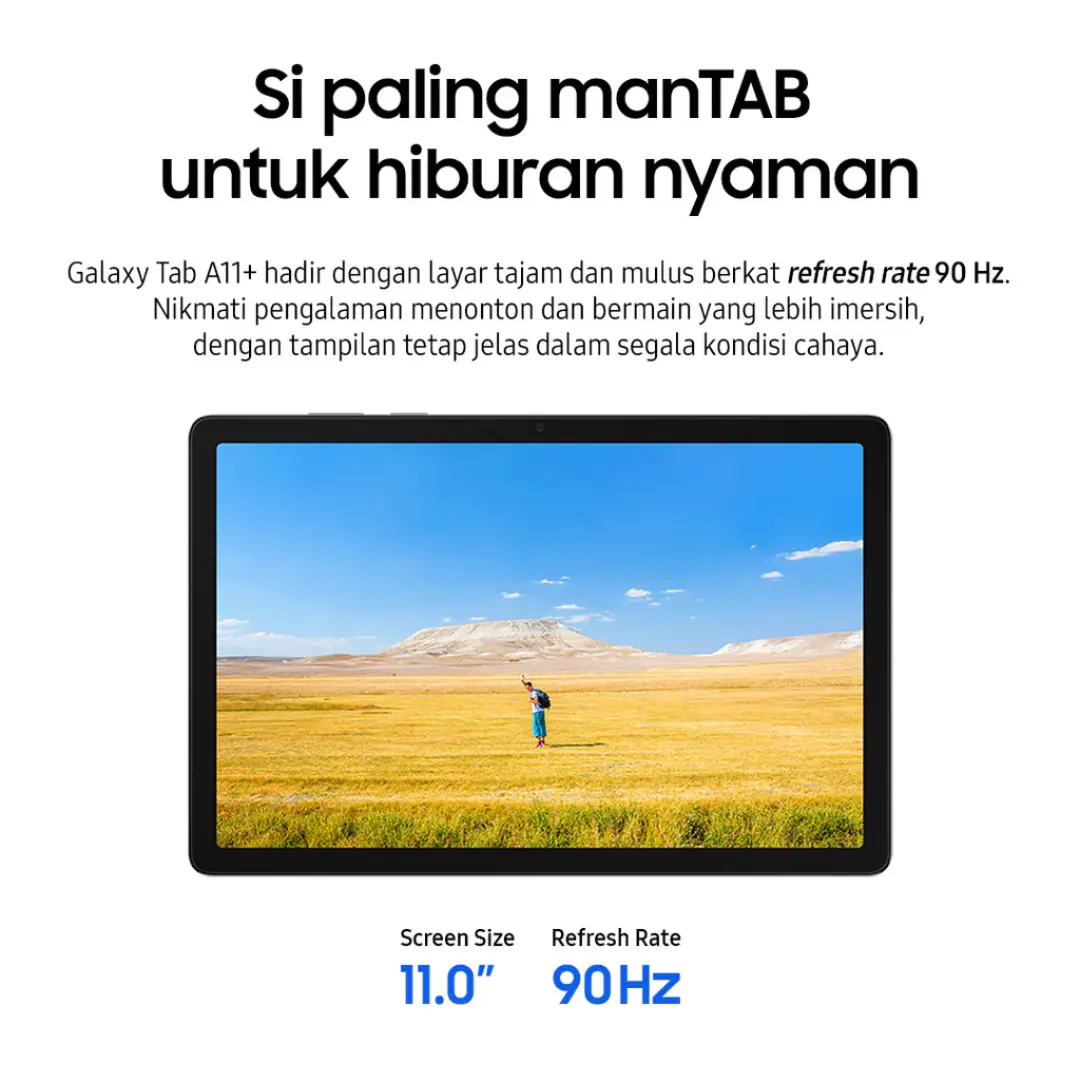 Samsung Galaxy Tab A11+ 5G 6/128GB UHD 4K 11inch 90Hz, Dolby Atmos Audio, 7040mAh Garansi Resmi Samsung Indonesia 1 Tahun