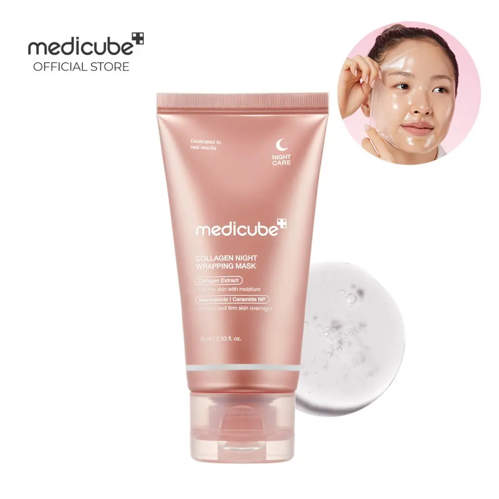 【Buy One Get One Free】 Medicube Collagen Night Wrapping Mask | Peel Off | Elasticity Radiance | Glowing