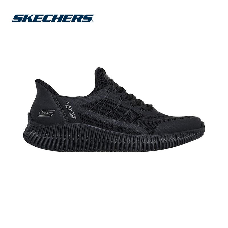 Giày Thể Thao Nam Skechers Slip-ins BOBS Geo Lite Fixed Edge Thường Ngày - 118419-BBK Memory Foam