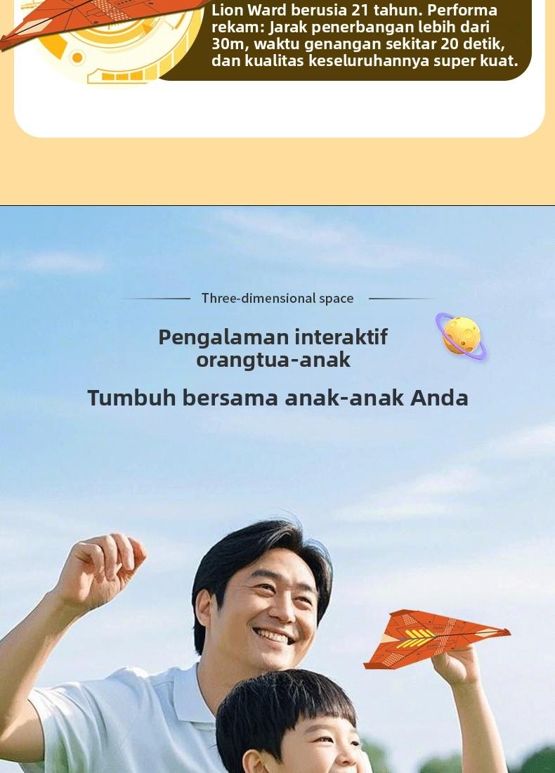 Mainan Pesawat Kertas Paper Jedet,Buku origami pesawat kertas untuk anak-anak，Mainan origami edukatif untuk anak-anak，- 32 halaman, 16 jenis Permainan Belajar Karton，Kertas ramah lingkungan | Kekinian