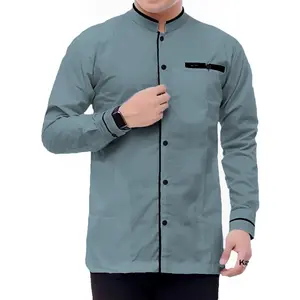 LM 33158 Baju Koko Pria Muslim KOKO HARUN Katun Toyobo Lengan Panjang M-XXXL