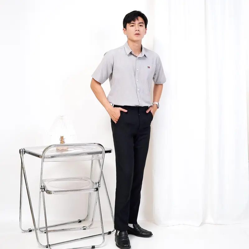 NSSTAR - Celana Formal Pria Slimfit Hitam Kerja Kantor 1