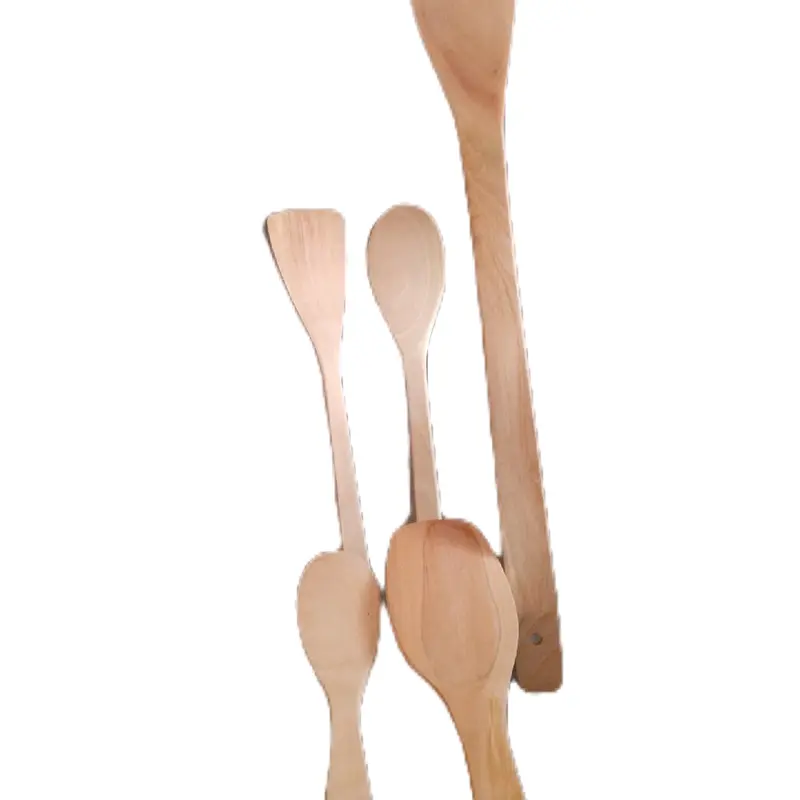 centong cutil bahan kayu mahoni silicone utensils sodet woodpulp tidak transfer panas 0