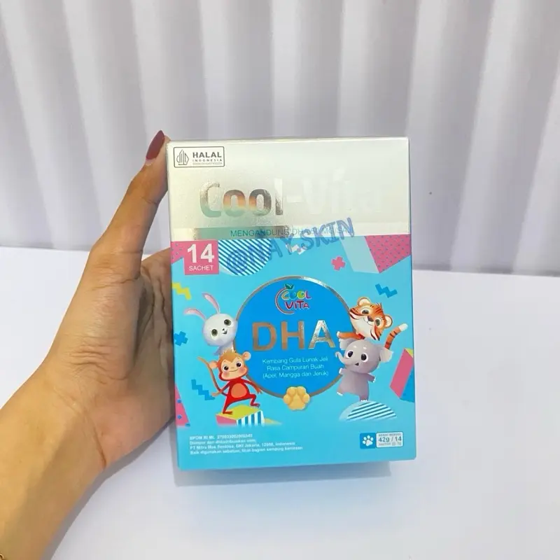 Coolvita DHA Gummy Rasa Apel, Mangga, dan Jeruk | Untuk si Kecil yang Aktif | Suplemen Kesehatan Otak 0
