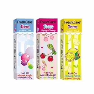 Fresh Care Teens Bubble Gum Happy Cherry Passion Fruit 10ML Roll On Minyak Angin Aromatherapy