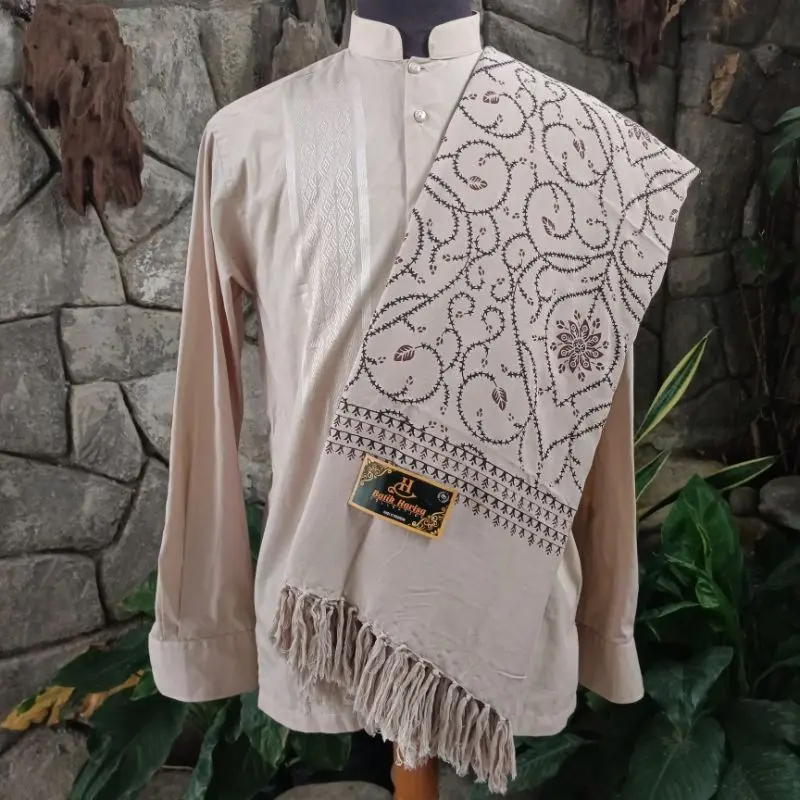 SORBAN BATIK MOTIF KASHMIRI BAHAN RAYON HALUS DAN LEMBUT sorban batik harisa palid 4