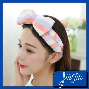 JIBJIB Bandana Rambut Kain Karet Bando Motif Pita Korea Fashion Wanita Headband IKR003